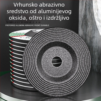 Linhai disk za kutnu brusilicu – disk za poliranje i brušenje za metal i nehrđajući čelik, 100x6 mm