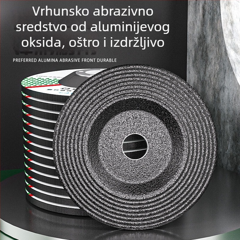 Linhai disk za kutnu brusilicu – disk za poliranje i brušenje za metal i nehrđajući čelik, 100x6 mm
