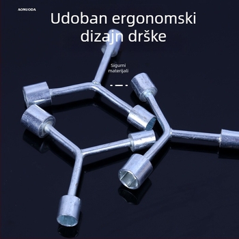 Y-oblik višenamjenski ključ s 8/10/12 mm za ručnu održavanje i demontažu.
