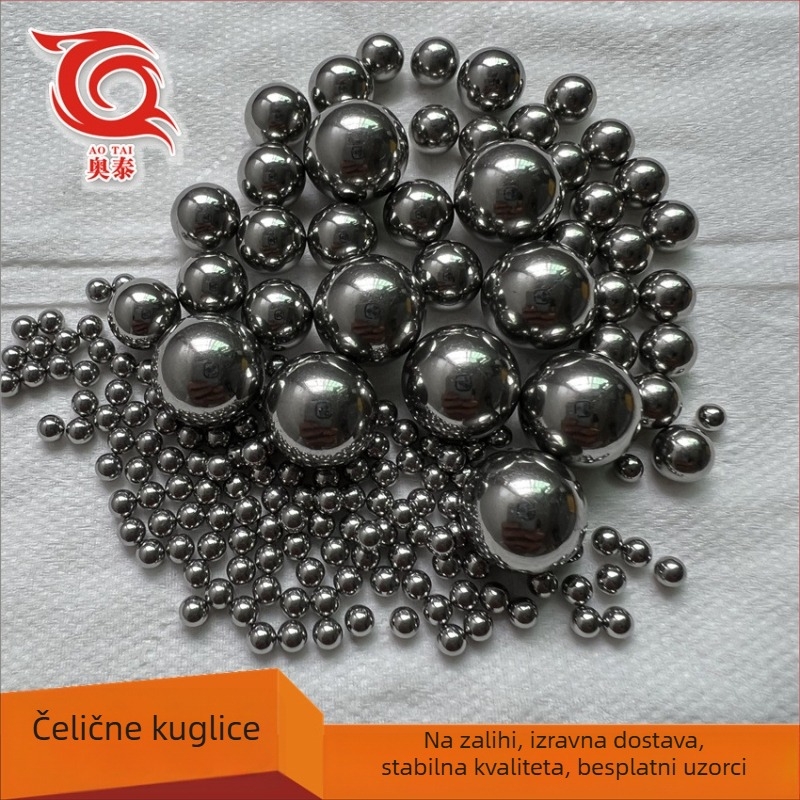 Čvrste čelične kugle od ugljičnog čelika, 6 mm i 8 mm, glatko obrađene površine, kugle za ležaje