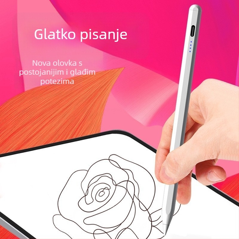 Univerzalni stylus olovka, kapacitivni olovka za crtanje na iPad-u, bez kašnjenja, olovka s zaslonom osjetljivim na dodir za telefone i tablete