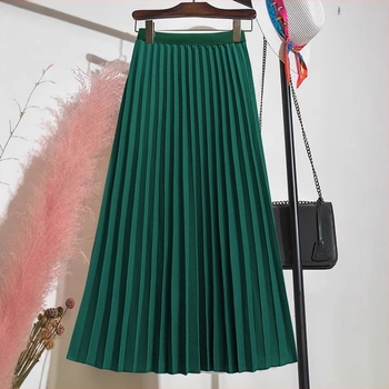 Határokon átnyúló Amazon európai és amerikai női divat elegáns hosszú, rakott derekú, plus size rakott szoknya