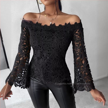 2024 Új érkezésű tavaszi új, népszerű európai és amerikai, határokon átnyúló Amazon Aliexpress csipkés felső