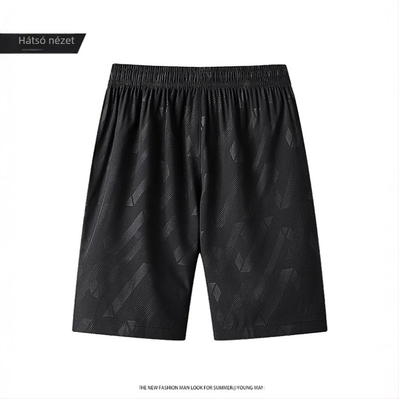 Férfi rövidnadrágok, gyorsan száradó, nyári, vékony, plus size sport, strandnadrágok, laza, rugalmas nadrágok, új, jégselyemes futónadrágok