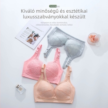 Új szoptatós melltartó push-up megereszkedésgátló terhességi speciális szoptatós melltartó tiszta pamut vékony melltartó