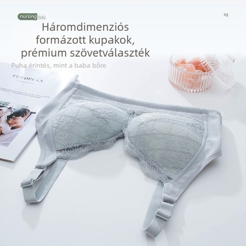 Új szoptatós melltartó push-up megereszkedésgátló terhességi speciális szoptatós melltartó tiszta pamut vékony melltartó