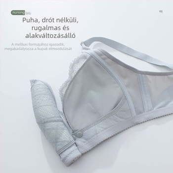 Új szoptatós melltartó push-up megereszkedésgátló terhességi speciális szoptatós melltartó tiszta pamut vékony melltartó