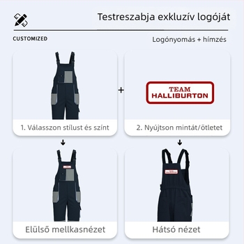 Határokon átnyúló, háromdimenziós, nagy zsebes overallok, egyedi nyomtatású, színben illő, több zsebes overallok, gyári ruházat, munkavédelmi ruházat