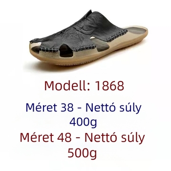 2023 Új Nyári Férfi Valódi Marhabőr Papucsok Alkalmi Határokon Átnyúló Külkereskedelmi Nagy Méretű Szandálok Férfi Lapos Strandcipő