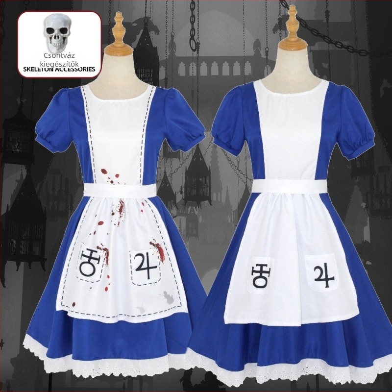 Alice Crazy Return cos öltöny Alice Alice szobalányöltöny cosplay színpadi jelmez