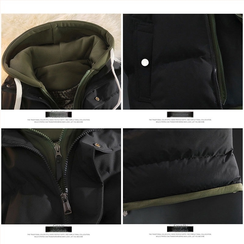 Ifjúsági őszi és téli meleg pamut mellény junior középiskolás diákkabát hamis kétrészes vastagított ujjatlan pamut ruházat férfiaknak