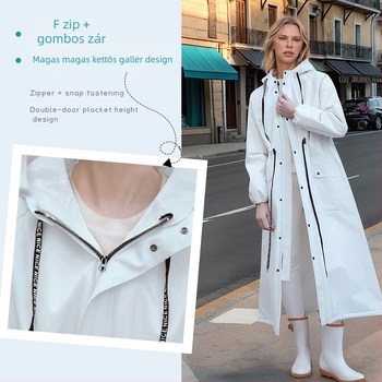 Ingyenes szállítás Elektromos kerékpár felnőtt nagyméretű, egyszemélyes, hosszú, teljes testet átfedő, esőálló, nem eldobható, határokon átnyúló esőkabát