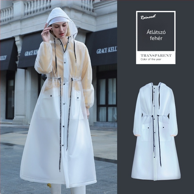 Ingyenes szállítás Elektromos kerékpár felnőtt nagyméretű, egyszemélyes, hosszú, teljes testet átfedő, esőálló, nem eldobható, határokon átnyúló esőkabát