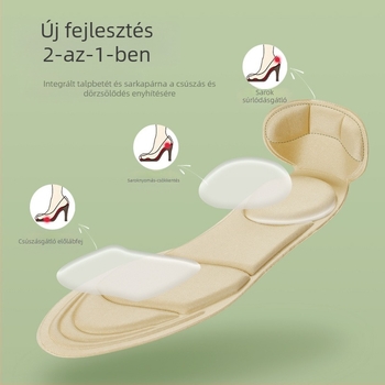 4D talpbetétek olyan nőknek, akik hosszú állás után sem fáradnak el, izzadságelnyelő, lélegző, vastagított, ütéselnyelő, szuperpuha magas sarkú cipők, félméretű betétek, sarokmatricák