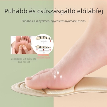 4D talpbetétek olyan nőknek, akik hosszú állás után sem fáradnak el, izzadságelnyelő, lélegző, vastagított, ütéselnyelő, szuperpuha magas sarkú cipők, félméretű betétek, sarokmatricák