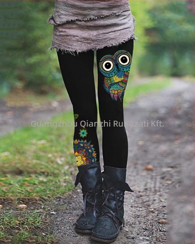 2022 őszi, határokon átnyúló külkereskedelemmel foglalkozó európai és amerikai divatos, kefélt mintás, karcsúsító csizmanadrág, női ruházat