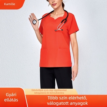 Fogászati kórházi orvos-nővér egyenruha rövid ujjú nadrág többszínű opcionális sebészeti ruházat rugalmas gyorsan száradó ápolói ruházat nagykereskedelem