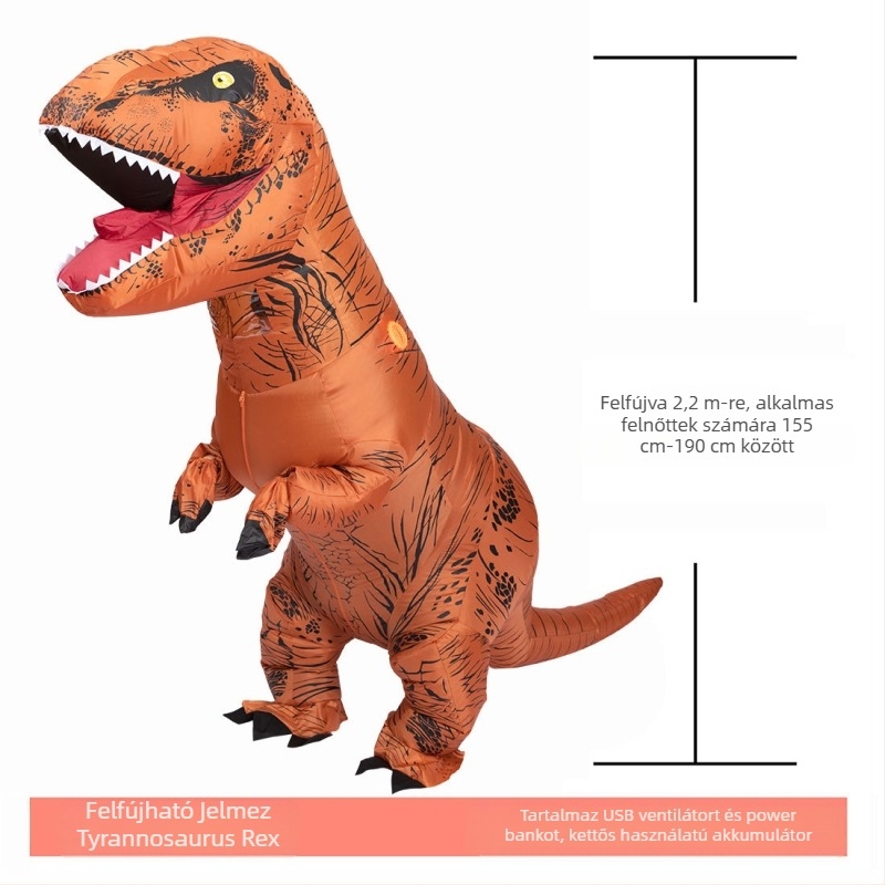 Halloween T-Rex valósághű vicces dinoszaurusz felfújható ruhák ünnepi parti vicces show dinoszaurusz ruhák ruha