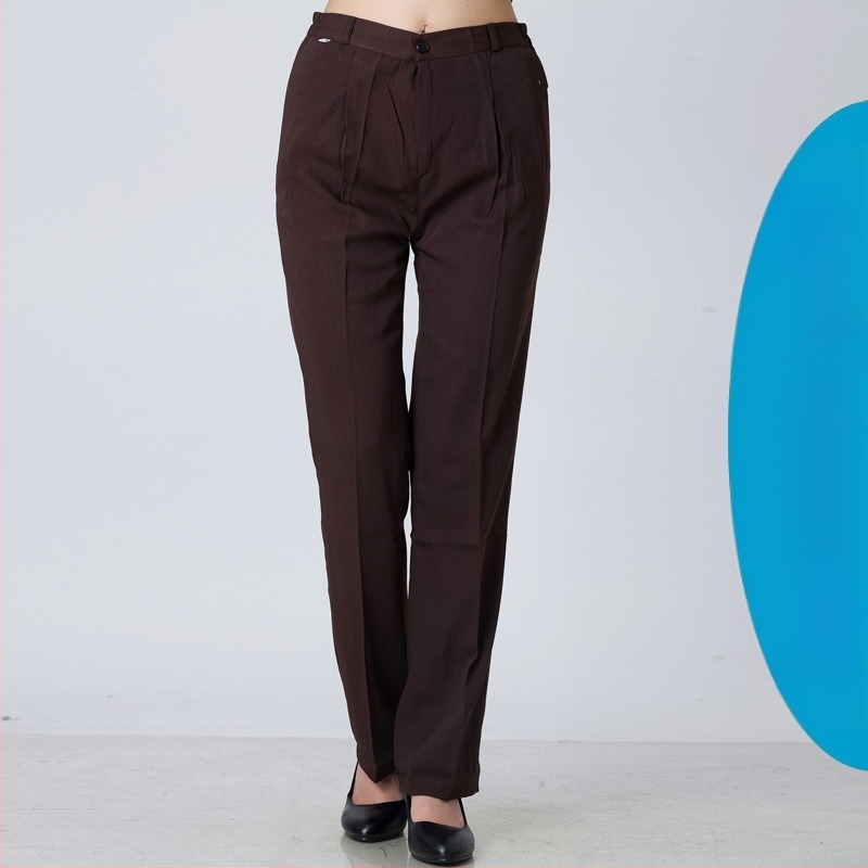 Szállodai szobaszerelő nadrág, rugalmas derekú egyenes nadrág, takarítónadrág, női vendéglátó nadrág