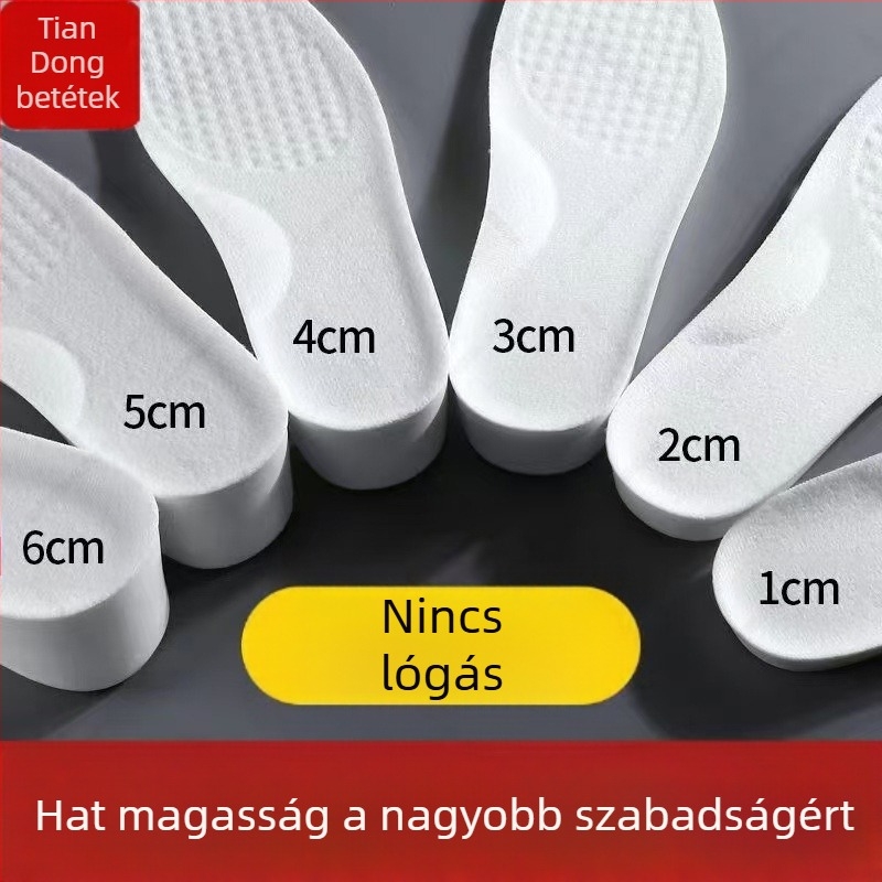 Láthatatlan magasságnövelő talpbetétek sporthoz Hosszú ideig tartó izzadságelnyelő belső magasságnövelő dezodor Női nem fáradt láb nem omlik össze Férfi deszkás cipő belső magasságnövelő