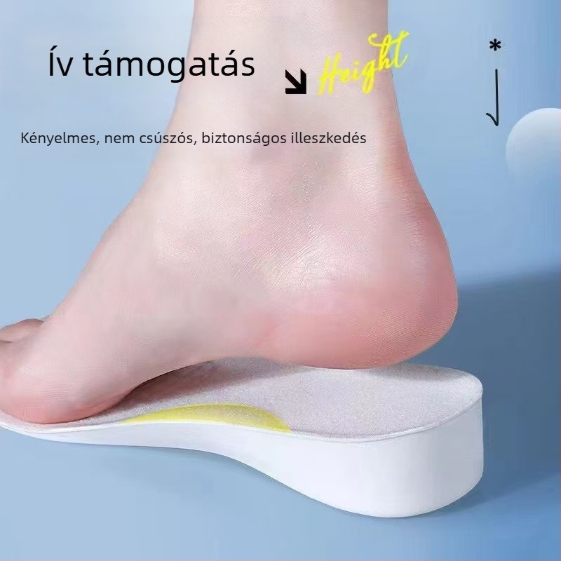 Láthatatlan magasságnövelő talpbetétek sporthoz Hosszú ideig tartó izzadságelnyelő belső magasságnövelő dezodor Női nem fáradt láb nem omlik össze Férfi deszkás cipő belső magasságnövelő