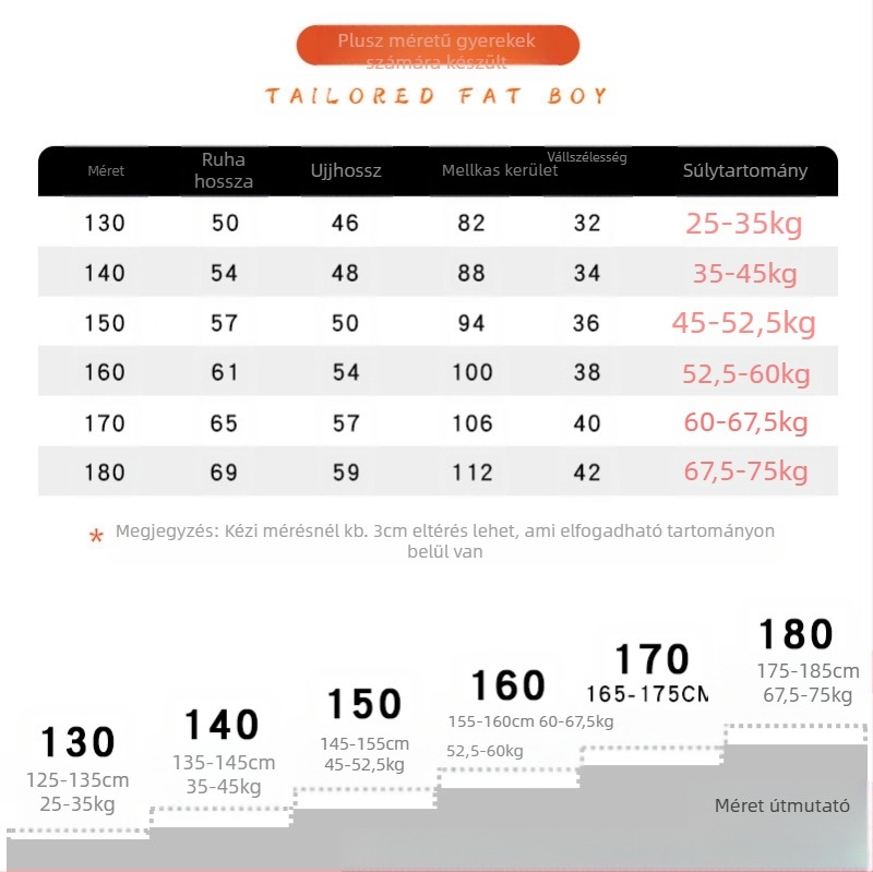 Chubby Boys őszi póló Hosszú ujjú Plus méretű Nagy méretű Laza gyermekruházat Hosszú póló Pulóver Alappóló Chubby Fiúknak