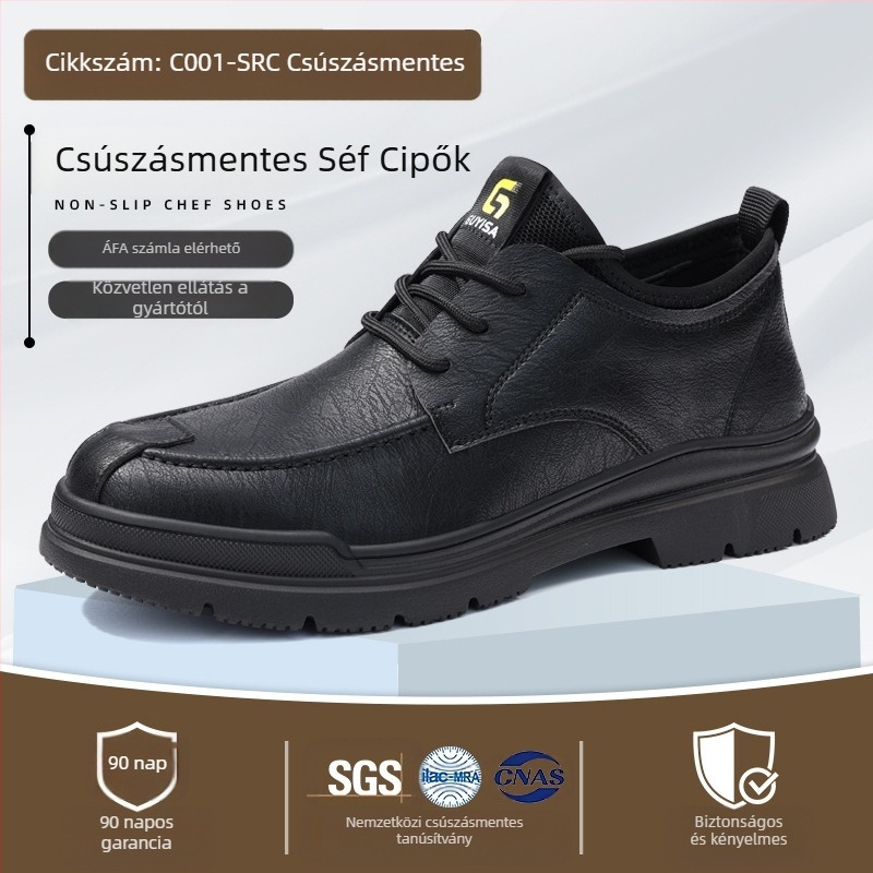 Qingya nyári szakácscipő férfi professzionális csúszásmentes RC vízálló és olajálló biztonsági cipő konyhai munkavédelmi cipő