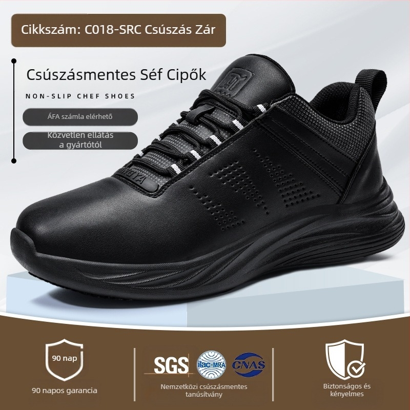 Qingya nyári szakácscipő férfi professzionális csúszásmentes RC vízálló és olajálló biztonsági cipő konyhai munkavédelmi cipő