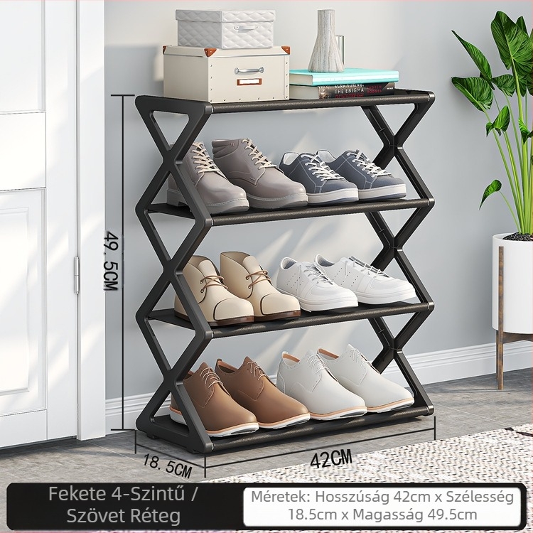 Határokon átnyúló egyszerű modern pormentes cipőtartó többrétegű cipőtartó egyszerű összeszerelésű cipőtartó összecsukható cipőtartó