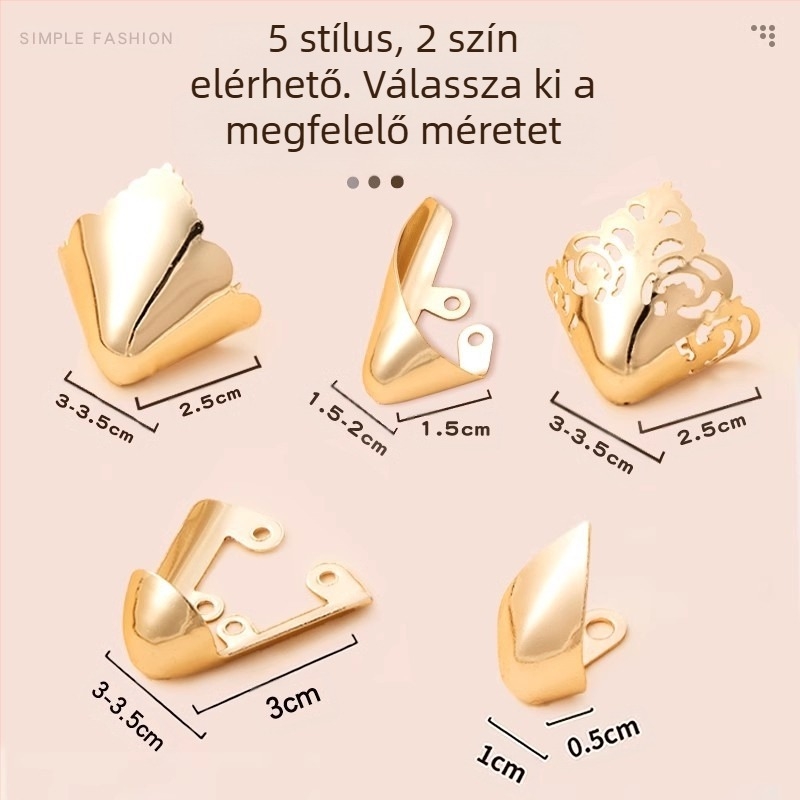 Lábujjvédő, Lábujjvédő, Rúgásgátló cipőorr, Bőr cipőorr-védő, Magassarkú cipő javítása, Hegyes orrú táska, Lábujj fém fejrész