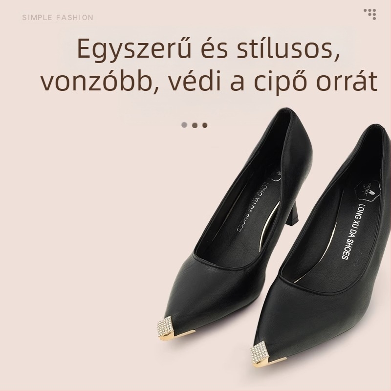 Lábujjvédő, Lábujjvédő, Rúgásgátló cipőorr, Bőr cipőorr-védő, Magassarkú cipő javítása, Hegyes orrú táska, Lábujj fém fejrész