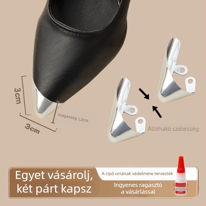 Lábujjvédő, Lábujjvédő, Rúgásgátló cipőorr, Bőr cipőorr-védő, Magassarkú cipő javítása, Hegyes orrú táska, Lábujj fém fejrész