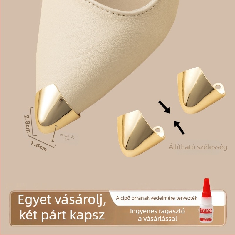 Lábujjvédő, Lábujjvédő, Rúgásgátló cipőorr, Bőr cipőorr-védő, Magassarkú cipő javítása, Hegyes orrú táska, Lábujj fém fejrész