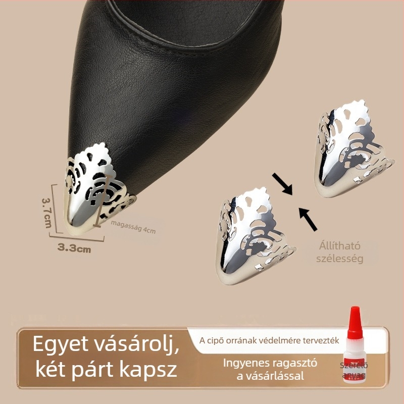 Lábujjvédő, Lábujjvédő, Rúgásgátló cipőorr, Bőr cipőorr-védő, Magassarkú cipő javítása, Hegyes orrú táska, Lábujj fém fejrész