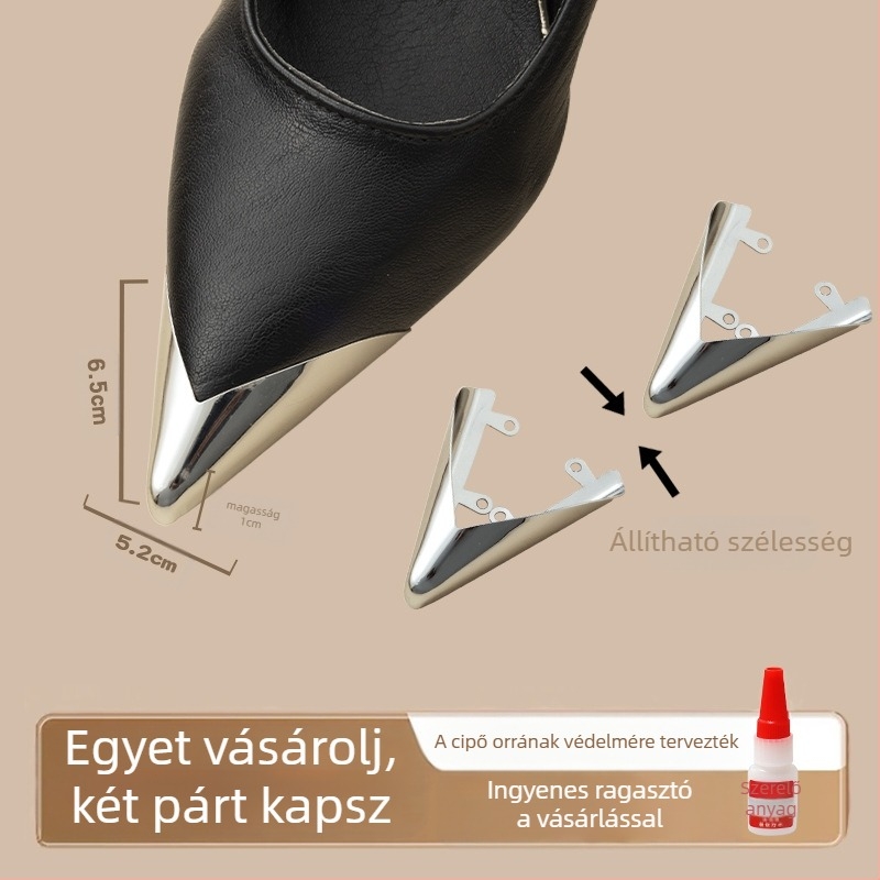 Lábujjvédő, Lábujjvédő, Rúgásgátló cipőorr, Bőr cipőorr-védő, Magassarkú cipő javítása, Hegyes orrú táska, Lábujj fém fejrész