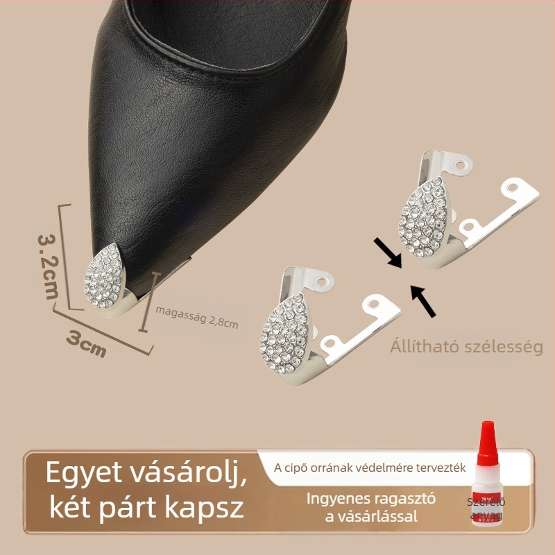 Lábujjvédő, Lábujjvédő, Rúgásgátló cipőorr, Bőr cipőorr-védő, Magassarkú cipő javítása, Hegyes orrú táska, Lábujj fém fejrész