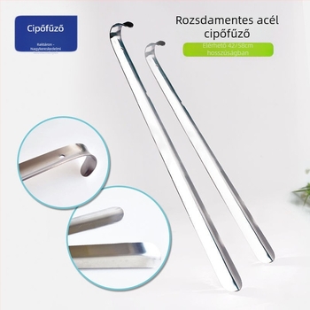 Rozsdamentes acél cipőkanál cipőemelő cipőviselőknek fém cipőkanál több méretű spot nagykereskedelmi külkereskedelmi forró eladás