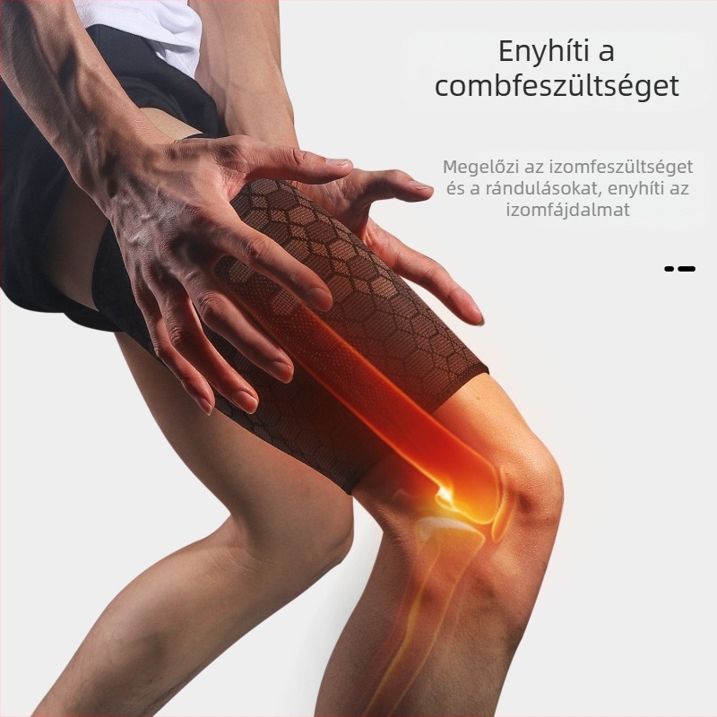 Határokon átnyúló gyártóktól származó, nagy rugalmasságú sportcombvédők, lovaglás, kosárlabda, foci, combizomhúzódás elleni lábvédők, térdvédők