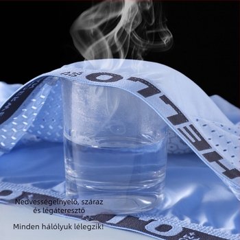 Ice Silk férfi alsónemű hálós, varrás nélküli, antibakteriális, ifjúsági sport lélegző boxeralsó tavaszi és nyári használatra, nevében is elküldhető