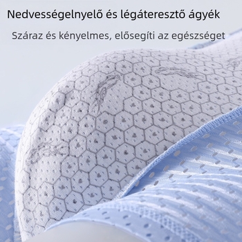 Ice Silk férfi alsónemű hálós, varrás nélküli, antibakteriális, ifjúsági sport lélegző boxeralsó tavaszi és nyári használatra, nevében is elküldhető