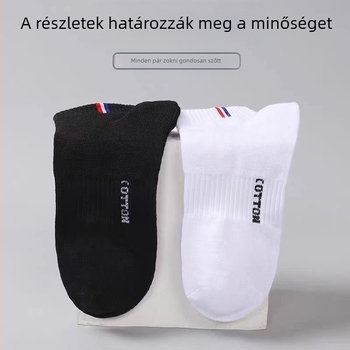 Zoknik Tavaszi és nyári férfi rövid zoknik Csúszásgátló Csúszásgátló Izzadságelnyelő Lélegző Nyári Vékony Hajózokni Hétköznapi Sport Trendi Zoknik