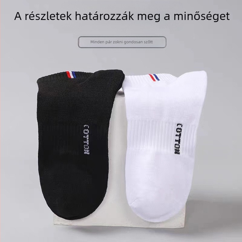 Zoknik Tavaszi és nyári férfi rövid zoknik Csúszásgátló Csúszásgátló Izzadságelnyelő Lélegző Nyári Vékony Hajózokni Hétköznapi Sport Trendi Zoknik