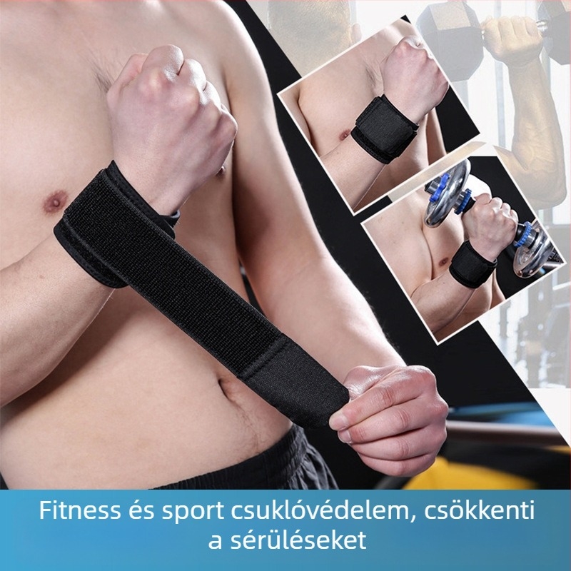 Határokon átnyúló sportcsuklópánt, rugalmas, nyomórugalmas, tépőzáras, állítható csuklópánttal