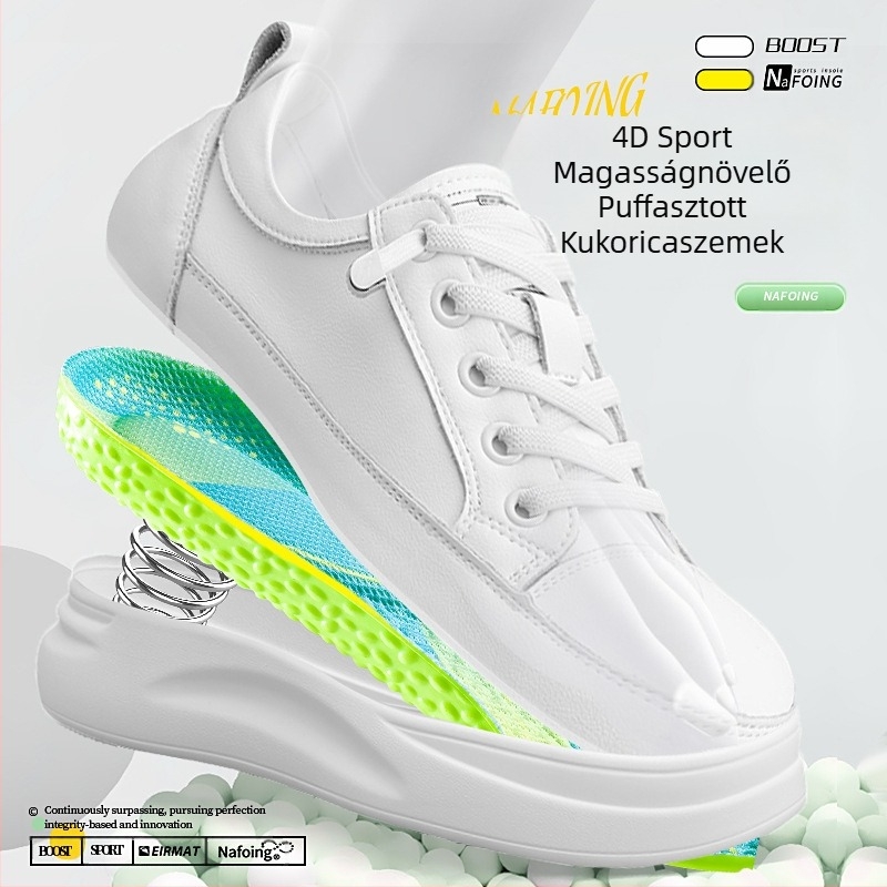 PU férfi alkalmi cipő légpárnás ütéselnyelő lábboltozat-támasztással, lélegző izzadságelnyelő sporttalpbetéttel, gyártó nagykereskedelem, dropshipping