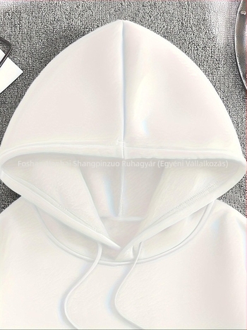 Férfi őszi/téli mintás kapucnis pulóver, francia frottír lezser pulóver