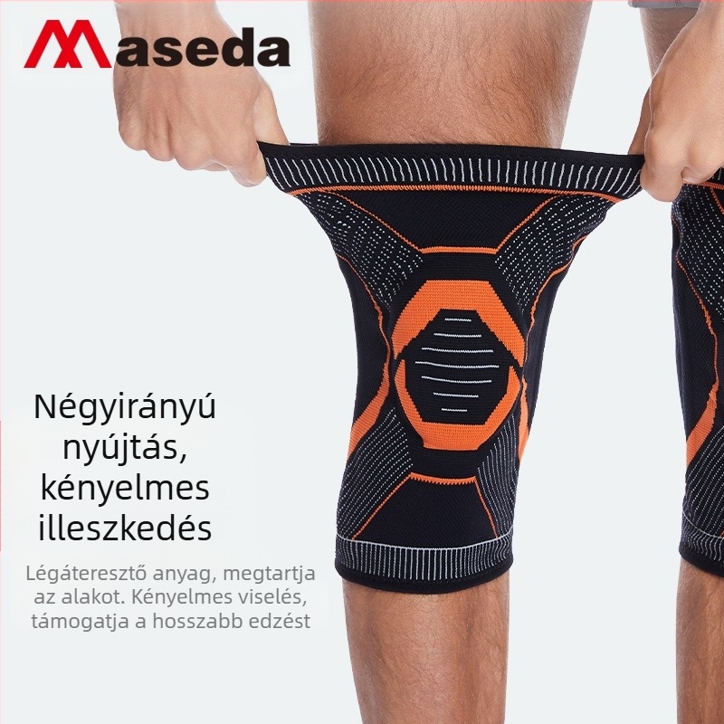 Új szilikon rugós térdvédő csúszásgátló térdvédő meleg ugrókötél kerékpározás hegymászás szilikon gyűrű sport térdvédő