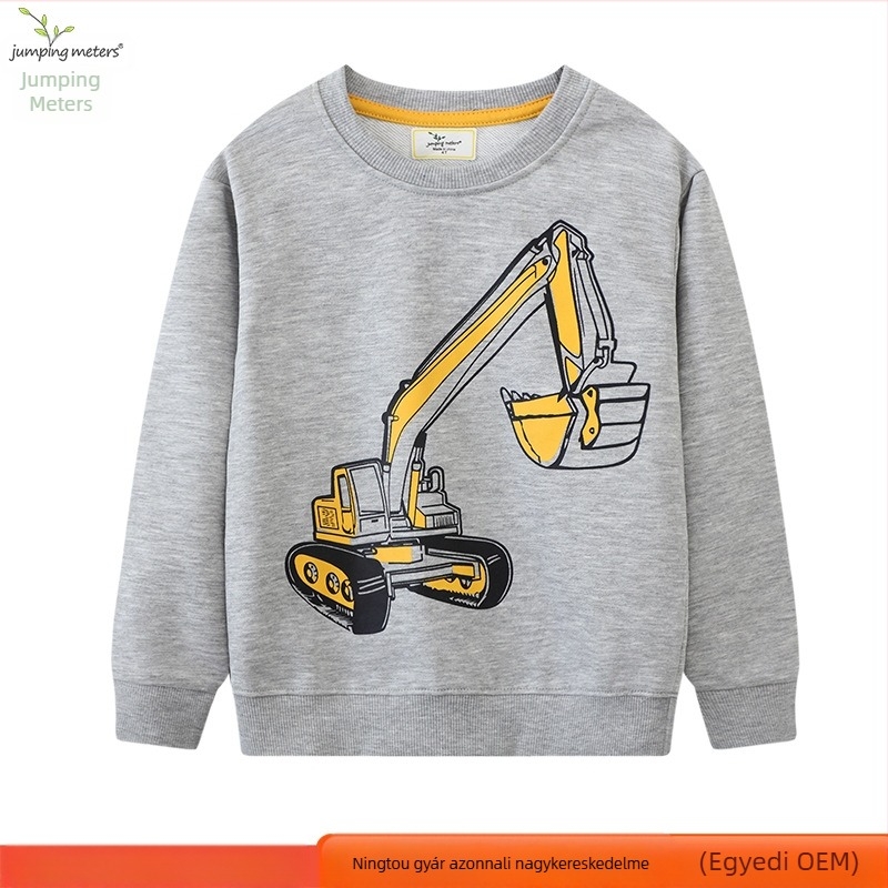 Fiú pulóver, kerek gallérral, divatos, európai és amerikai stílusú gyerekpulóver, őszi és téli új gyerekpulóver raktáron, határokon átnyúló ellátás