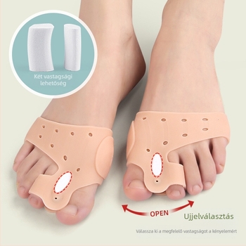 Hüvelykujj valgus lábujj osztó megvastagított mágnes láb ütéscsillapító masszázs lábfej párna dupla lyukú Big Foot csont ortézis