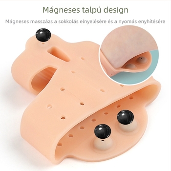 Hüvelykujj valgus lábujj osztó megvastagított mágnes láb ütéscsillapító masszázs lábfej párna dupla lyukú Big Foot csont ortézis