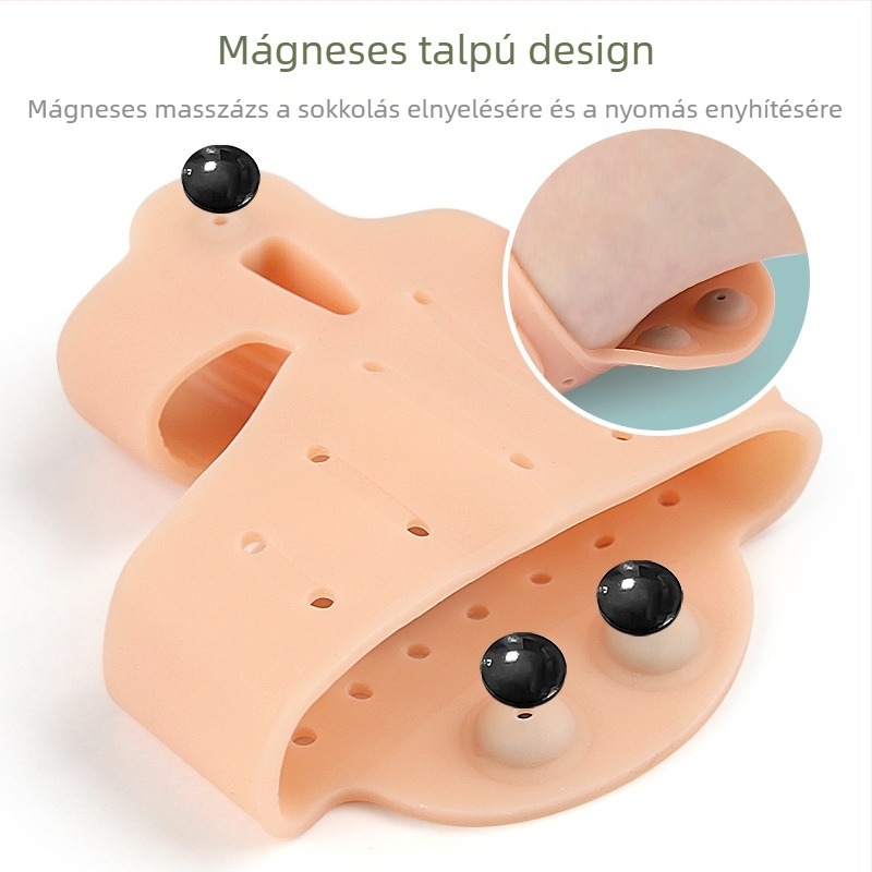 Hüvelykujj valgus lábujj osztó megvastagított mágnes láb ütéscsillapító masszázs lábfej párna dupla lyukú Big Foot csont ortézis